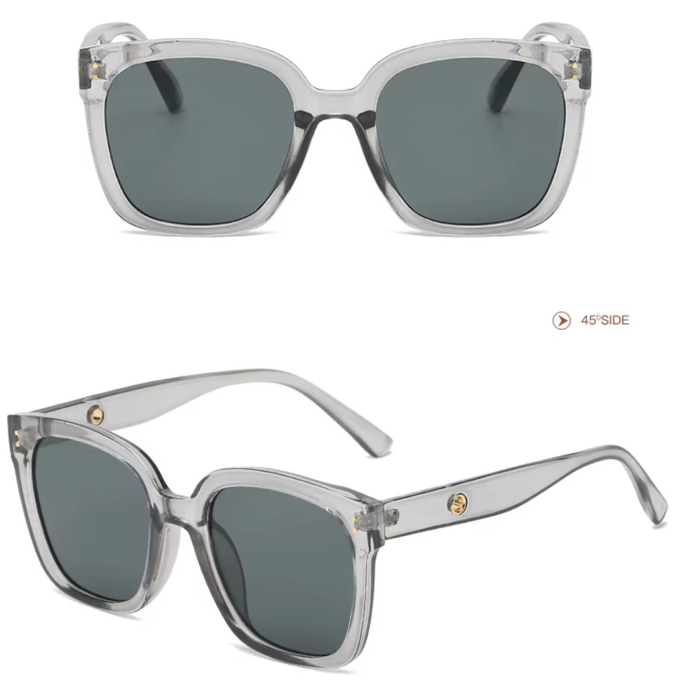 Square Sunglasses Fashion Frames Trendy Designer Style - Picture 4 of 6